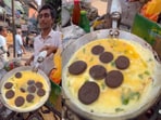 A street vendor in Kolkata stunned the internet by preparing an omelette with Oreo biscuits. A street vendor in Kolkata stunned the internet by preparing an omelette with Oreo biscuits.