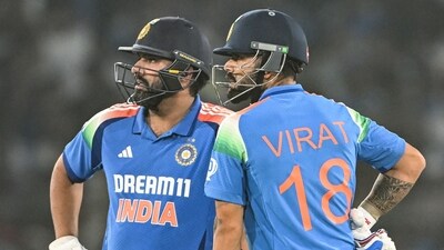 India's Virat Kohli (R) along with his captain Rohit Sharma during a match. (AFP) India's Virat Kohli (R) along with his captain Rohit Sharma during a match. (AFP)