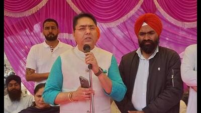 Cabinet minister Aman Arora during an event in Sangrur district on Sunday. (HT photo) Cabinet minister Aman Arora during an event in Sangrur district on Sunday. (HT photo)