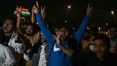 India won another global cricket tournament with a four-wicket victory over New Zealand in the Champions Trophy final on Sunday. (AFP) India won another global cricket tournament with a four-wicket victory over New Zealand in the Champions Trophy final on Sunday. (AFP)