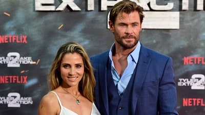 Chris Hemsworth was spotted without his wedding ring, igniting speculation about his marriage to Elsa Pataky. ((Photo by John MACDOUGALL / AFP)) Chris Hemsworth was spotted without his wedding ring, igniting speculation about his marriage to Elsa Pataky. ((Photo by John MACDOUGALL / AFP))