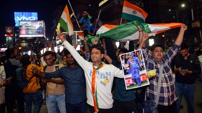 Cricket fans in Patna celebrate team India's victory over New Zealand in the ICC Champions Trophy 2025 final match (ANI) Cricket fans in Patna celebrate team India's victory over New Zealand in the ICC Champions Trophy 2025 final match (ANI)