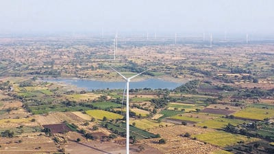 In drought-prone Beed, windmills promised money and jobs. But relations between residents and firms soon soured. (HT Photo) In drought-prone Beed, windmills promised money and jobs. But relations between residents and firms soon soured. (HT Photo)