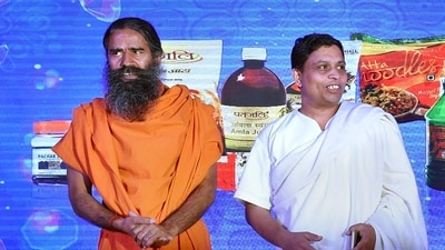 Yoga guru Baba Ramdev and Patanjali MD Acharya Balkrishna (PTI file photo) Yoga guru Baba Ramdev and Patanjali MD Acharya Balkrishna (PTI file photo)