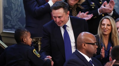 Elon Musk's Cybertruck commitment was highlighted during DJ's brief interview with CNN's Kaitlan Collins. (REUTERS)