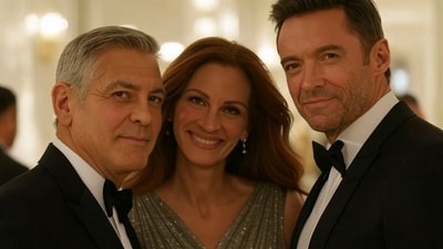 George Clooney, Julia Roberts and Hugh Jackman are some of the highest-paid Broadway performers. (AI Image/ Grok )