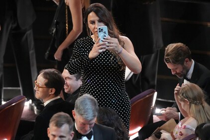 Karla Sofía Gascón in the audience during the Oscars on Sunday, March 2, 2025, at the Dolby Theatre in Los Angeles. (AP Photo/Chris Pizzello) (Chris Pizzello/Invision/AP) Karla Sofía Gascón in the audience during the Oscars on Sunday, March 2, 2025, at the Dolby Theatre in Los Angeles. (AP Photo/Chris Pizzello) (Chris Pizzello/Invision/AP)