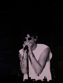 Louis Tomlinson sang two One Direction songs - Drag Me Down and Night Changes - during his first Indian performance (Abigail Banerji/HT Photos)