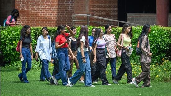 Delhi University’s Miranda House college in North Campus. (HT Archive)