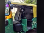 A Bengaluru auto driver went viral for replacing his seat with a fancy chair. A Bengaluru auto driver went viral for replacing his seat with a fancy chair.