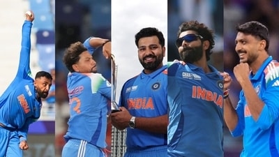 Rohit Sharma's management of India's four spinners has been praised by a squad member, who was part of the playing XI in the final. (PTI/ANI) Rohit Sharma's management of India's four spinners has been praised by a squad member, who was part of the playing XI in the final. (PTI/ANI)