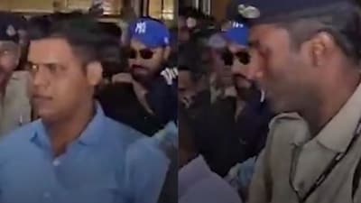 Rohit Sharma arrives in Mumbai. (Twitter (IANS)) Rohit Sharma arrives in Mumbai. (Twitter (IANS))