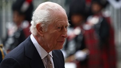 Britain's King Charles III arrives to attend the annual Commonwealth Day service ceremony at Westminster Abbey in London, on March 10, 2025 . (Photo by HENRY NICHOLLS / AFP) (AFP) Britain's King Charles III arrives to attend the annual Commonwealth Day service ceremony at Westminster Abbey in London, on March 10, 2025 . (Photo by HENRY NICHOLLS / AFP) (AFP)