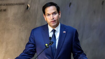 U.S. Secretary of State Marco Rubio would assume control of the remaining contracts, “in consultation with Congress.”  (JACK GUEZ/Pool via REUTERS)
