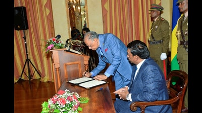 One of Mauritius PM  Navin Ramgoolam’s first decisions upon being elected last year in November was to invite PM Narendra Modi to be the chief guest for Mauritius’s National Day on March 12 (REUTERS)