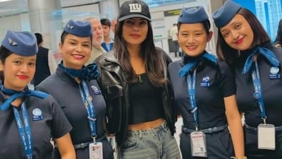 Priyanka Chopra was spotted at Odisha airport. Priyanka Chopra was spotted at Odisha airport.