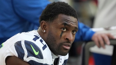 Seattle Seahawks wide receiver DK Metcalf (14) warms up before an NFL football game against the Arizona Cardinals, Sunday, Dec. 8, 2024, in Glendale, Ariz. (AP Photo/Rick Scuteri, File) (AP) Seattle Seahawks wide receiver DK Metcalf (14) warms up before an NFL football game against the Arizona Cardinals, Sunday, Dec. 8, 2024, in Glendale, Ariz. (AP Photo/Rick Scuteri, File) (AP)