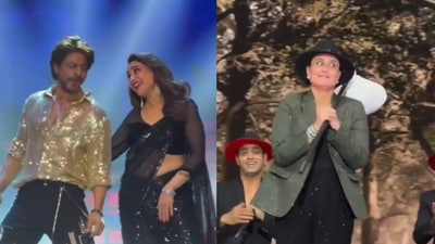Shah Rukh Khan, Madhuri Dixit, Kareena Kapoor burning the dance floor Shah Rukh Khan, Madhuri Dixit, Kareena Kapoor burning the dance floor