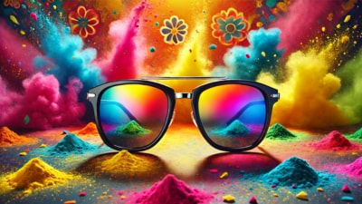 Budget-friendly sunglasses for Holi! Stay stylish and protect your eyes while enjoying the festival of colours. (AI generated) Budget-friendly sunglasses for Holi! Stay stylish and protect your eyes while enjoying the festival of colours. (AI generated)