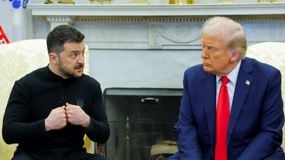 CIA Director John Ratcliffe said Wednesday the US halted intel sharing with Ukraine, pressuring Zelenskiy to cooperate with Trump on peace talks with Russia. (REUTERS)