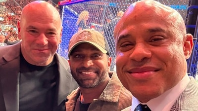 UFC president and CEO Dana White, FBI Director Kash Patel and mixed martial arts manager Ali Abdelaziz at the UFC 313 event on Saturday, March 8, 2025. (X / Kash Patel) UFC president and CEO Dana White, FBI Director Kash Patel and mixed martial arts manager Ali Abdelaziz at the UFC 313 event on Saturday, March 8, 2025. (X / Kash Patel)