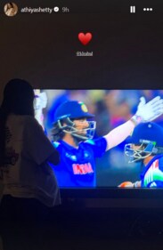 Athiya Shetty's post for KL Rahul.