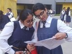 The exam started at 10:30 am and ended at 1:30 pm at various exam centres.(HT Photo)