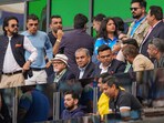 ICC Chairman Jay Shah, PCB Chairman Mohsin Naqvi and others during India vs Pakistan ICC Champions Trophy in Dubai ICC Chairman Jay Shah, PCB Chairman Mohsin Naqvi and others during India vs Pakistan ICC Champions Trophy in Dubai