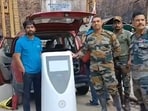 The team of a Hyderabad-based robotics company along with a robot went inside the tunnel Tuesday morning. 
