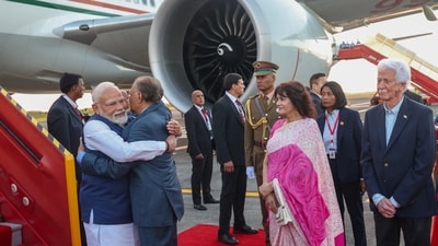 Prime Minister Narendra Modi arrives in Mauritius for a two-day visit to join national day celebrations