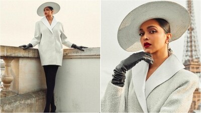 Deepika Padukone dazzles at the Louis Vuitton Fall/Winter 2025 show in a stunning beige oversized blazer dress. (Instagram/@deepikapadukone) Deepika Padukone dazzles at the Louis Vuitton Fall/Winter 2025 show in a stunning beige oversized blazer dress. (Instagram/@deepikapadukone)