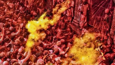 Braj ki Holi in Mathura-Vrindavan is the highlight of the festival of colours (Photo: Stutterstock) Braj ki Holi in Mathura-Vrindavan is the highlight of the festival of colours (Photo: Stutterstock)