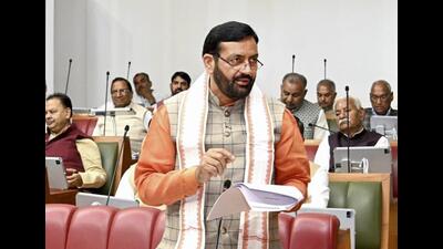 Haryana chief minister Nayab Singh Saini during the Budget session of the state Assembly on Tuesday. (Sourced)