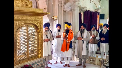 Jathedar of Takht Sri Kesgarh Sahib Giani Kuldeep Singh Gargaj during a ceremony at Akal Takht Sahib. (PTI File) Jathedar of Takht Sri Kesgarh Sahib Giani Kuldeep Singh Gargaj during a ceremony at Akal Takht Sahib. (PTI File)