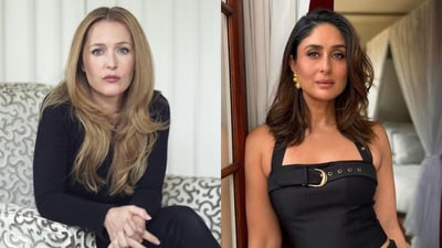 Gillian Anderson and Kareena Kapoor talked about actors getting work done on their faces. Gillian Anderson and Kareena Kapoor talked about actors getting work done on their faces.