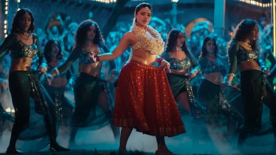 Ketika Sharma in a still from the song Adhi Dha Surprisu from Robinhood. Ketika Sharma in a still from the song Adhi Dha Surprisu from Robinhood.