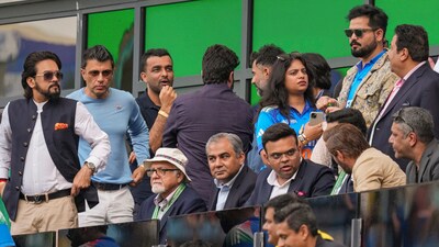 ICC Chairman Jay Shah, PCB Chairman Mohsin Naqvi and others during India vs Pakistan ICC Champions Trophy in Dubai (PTI) ICC Chairman Jay Shah, PCB Chairman Mohsin Naqvi and others during India vs Pakistan ICC Champions Trophy in Dubai (PTI)