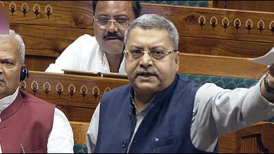 TMC MP Kalyan Banerjee speaks in the Lok Sabha. (Sansad TV)