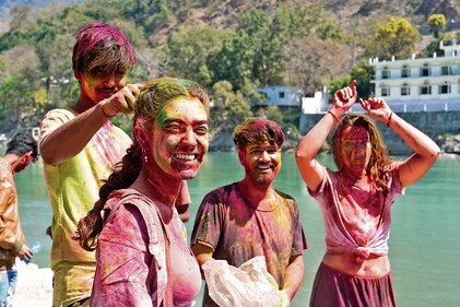 Holi parties in Rishikesh (Photo: Shutterstock) Holi parties in Rishikesh (Photo: Shutterstock)