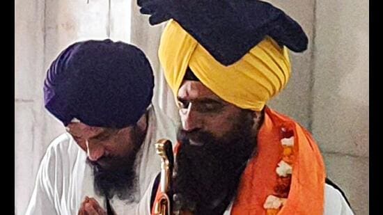 Newly appointed jathedar of Takht Sri Kesgarh Sahib, Giani Kuldeep Singh Gargaj (ANI )
