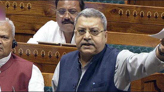 TMC MP Kalyan Banerjee speaks in the Lok Sabha. (Sansad TV)