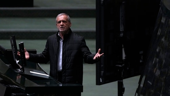 Iranian President Masoud Pezeshkian said that he will not negotiate with the US. (AP)