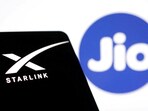 FILE PHOTO: Starlink and Jio logos are seen in this illustration taken, June 21, 2023. REUTERS/Dado Ruvic/Illustration/File Photo