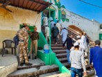 Sambhal: Muslim devotees arrive to offer 'namaz' at the Shahi Jama Masjid in Sambhal district, Uttar Pradesh, on Friday, March 7, 2025, during the holy month of Ramzan.