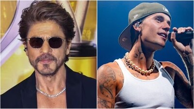 Check out celebs who rocked bling, from Shah Rukh Khan’s dazzling diamonds to Ranveer Singh’s pearls and Justin Bieber’s stacked chains in style. (Instagram) Check out celebs who rocked bling, from Shah Rukh Khan’s dazzling diamonds to Ranveer Singh’s pearls and Justin Bieber’s stacked chains in style. (Instagram)