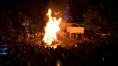 Holika Dahan 2025: On March 13, 2024, Hindus will celebrate Holika Dahan, symbolising the triumph of good over evil. (ANI) Holika Dahan 2025: On March 13, 2024, Hindus will celebrate Holika Dahan, symbolising the triumph of good over evil. (ANI)