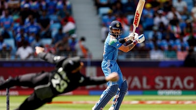 Glenn Phillips also grabbed a stunning catch at point to dismiss Virat Kohli in the group stage match which shocked the fans and the Indian batter. He was undoubtedly the best fielder of the tournament. (BCCI- X) Glenn Phillips also grabbed a stunning catch at point to dismiss Virat Kohli in the group stage match which shocked the fans and the Indian batter. He was undoubtedly the best fielder of the tournament. (BCCI- X)