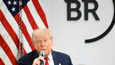 President Donald Trump speaks at the Business Roundtable quarterly meeting in Washington, Tuesday, March 11, 2025. (AP) President Donald Trump speaks at the Business Roundtable quarterly meeting in Washington, Tuesday, March 11, 2025. (AP)