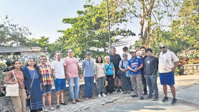 After noticing trucks dumping stones on the Carter Road beachfront, 30 residents have penned a letter to the public works department (PWD) to stop work on the 150-square-metre raised platform intended for local fishermen to park their boats. (HT) After noticing trucks dumping stones on the Carter Road beachfront, 30 residents have penned a letter to the public works department (PWD) to stop work on the 150-square-metre raised platform intended for local fishermen to park their boats. (HT)