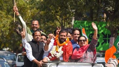BJP’s Ashish Gupta, who won Ward 27. (Parveen Kumar/HT Photo) BJP’s Ashish Gupta, who won Ward 27. (Parveen Kumar/HT Photo)